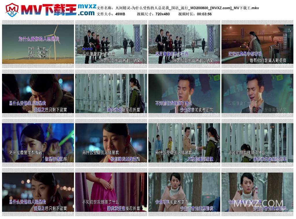 凡间精灵-为什么受伤的人总是我_国语_流行_MD200800